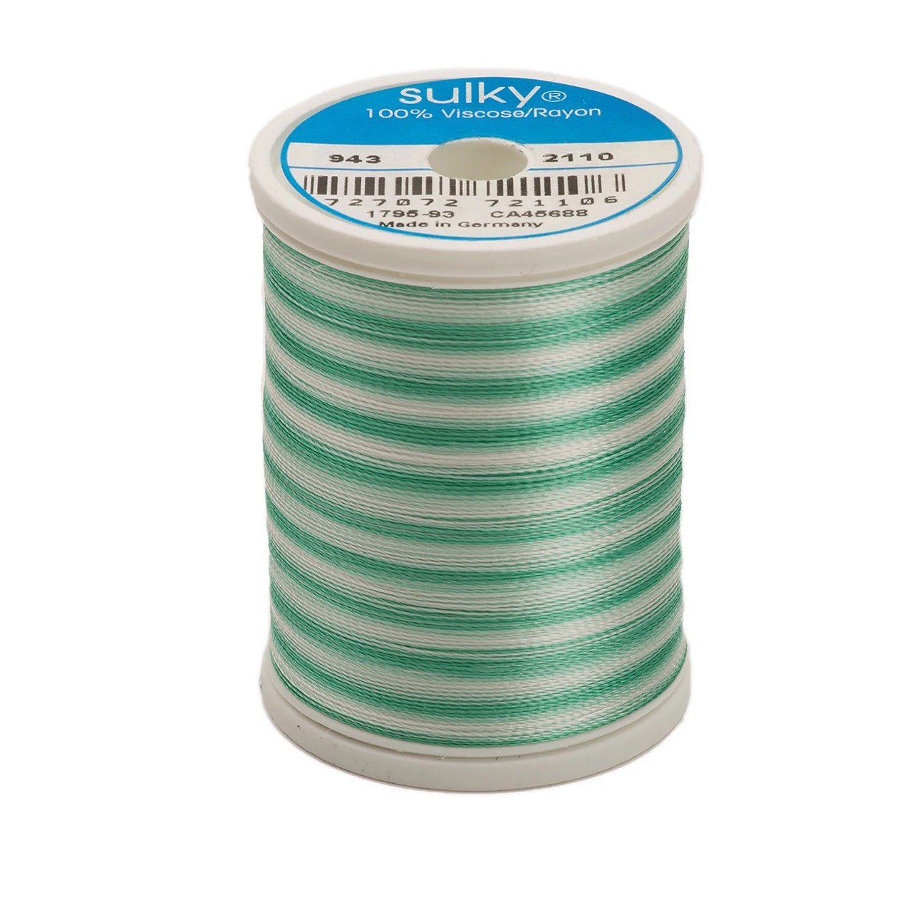 Rayon 40 wt Thread 850yds True Greens 2110