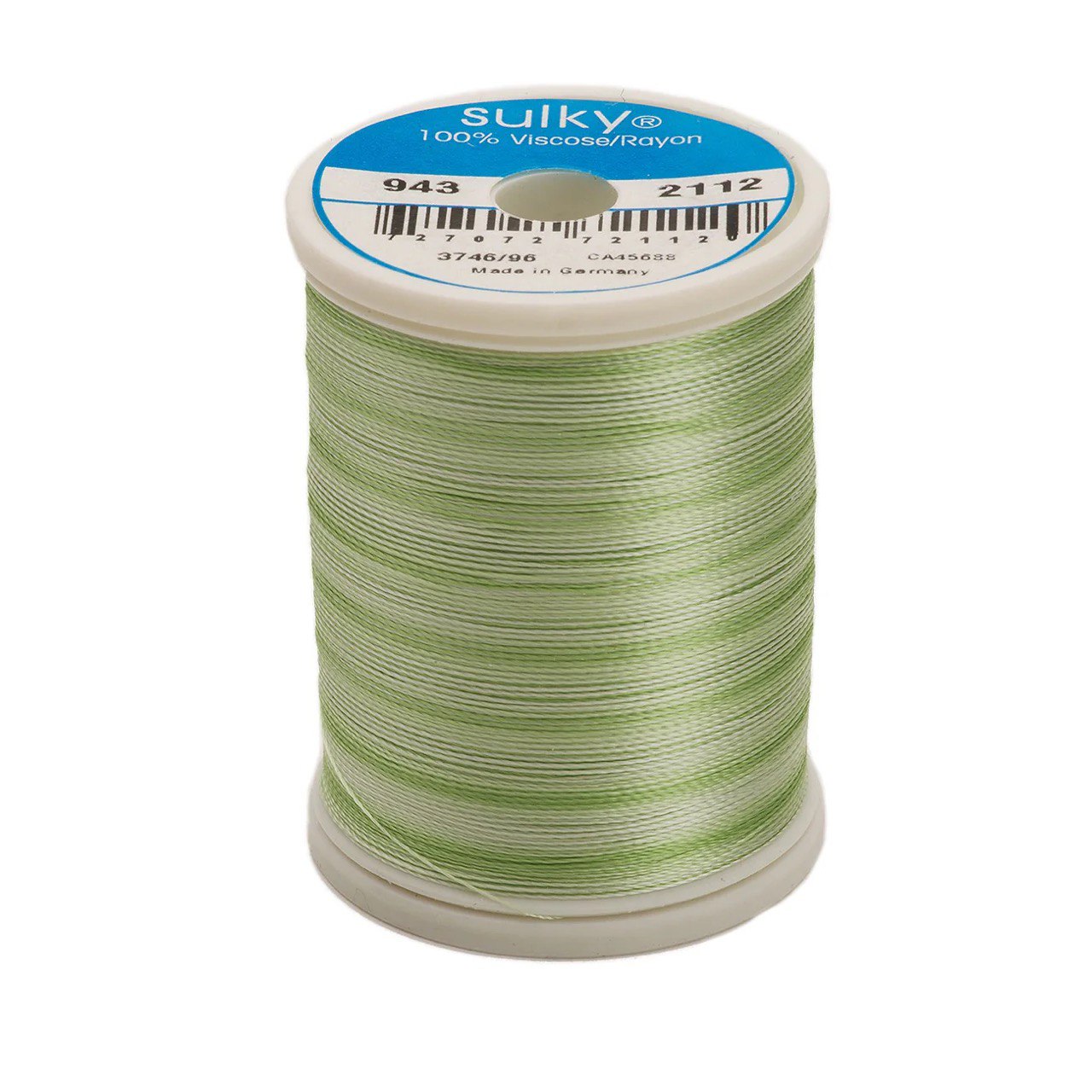 Rayon 40 wt Thread 850yds Mint Greens 2112
