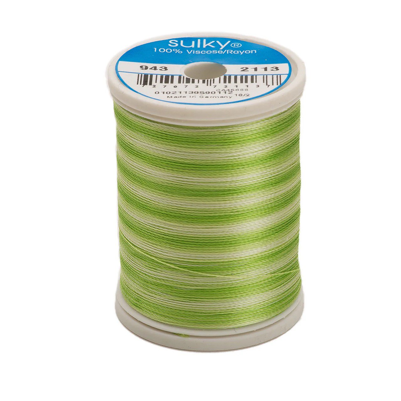 Rayon 40 wt Thread 850yds Bright Greens 2113
