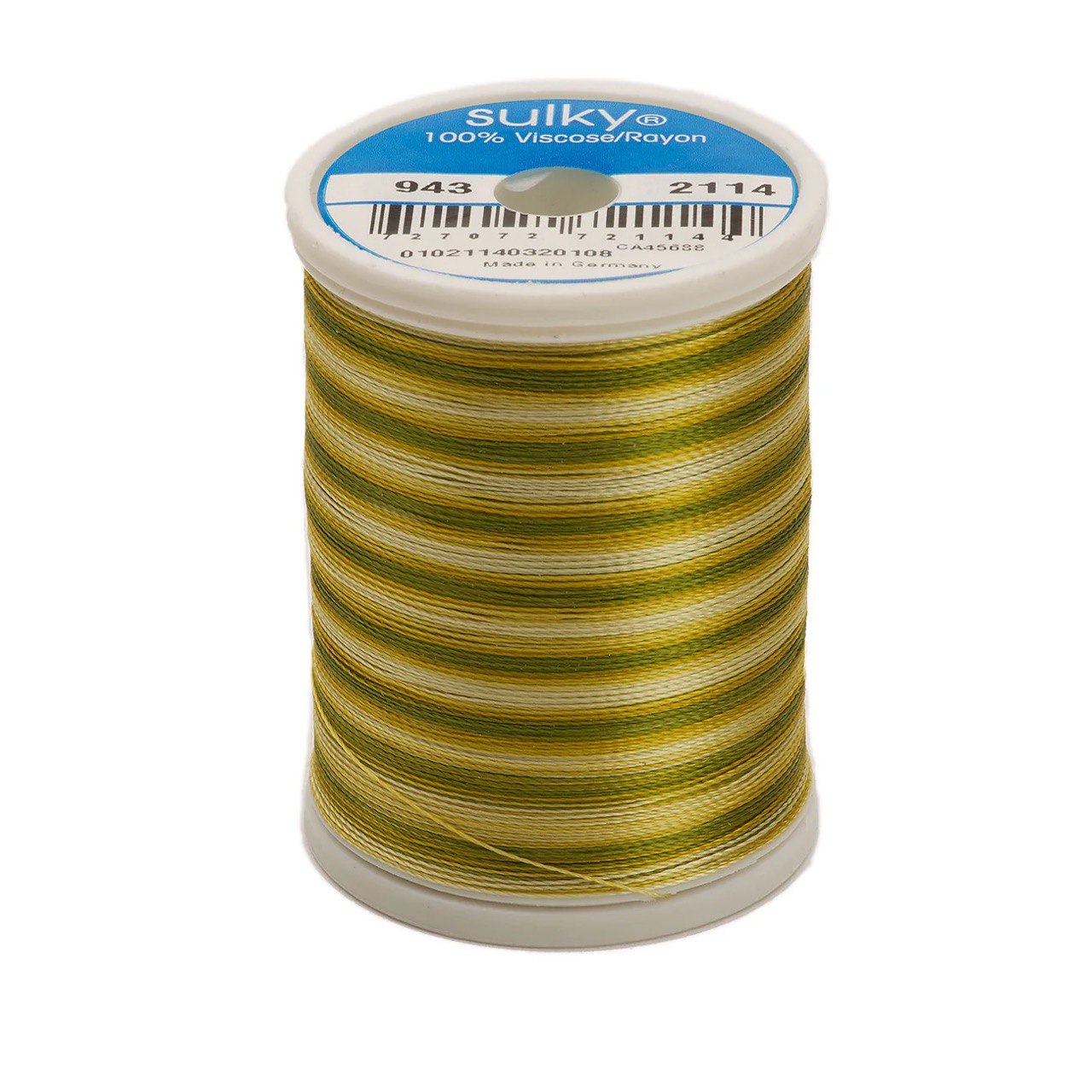 Rayon 40 wt Thread 850yds Avocado Greens 2114