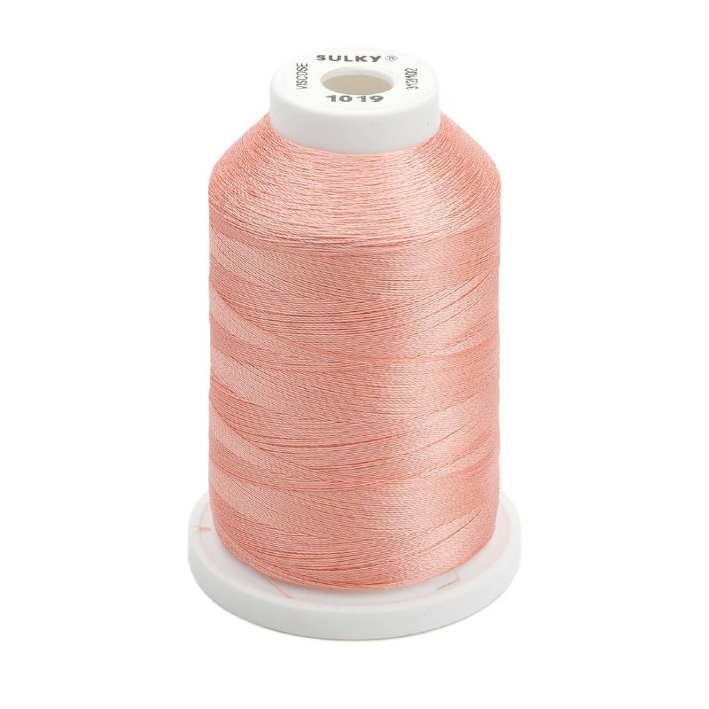 Rayon 40 wt Thread 1500yds Peach 1019