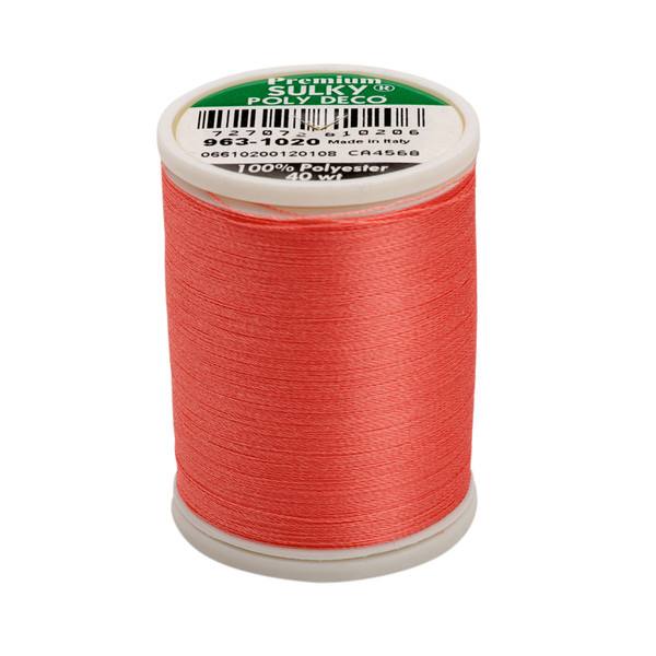 Poly Deco Thread 40 900yds Dark Peach 1020