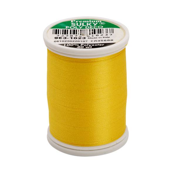 Poly Deco Thread 40 900yds Yellow 1023