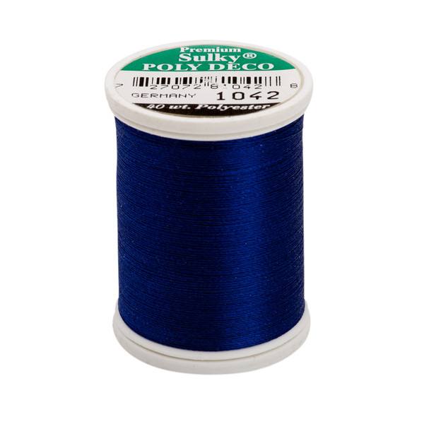 Poly Deco Thread 40 900yds Bright Navy Blue 1042