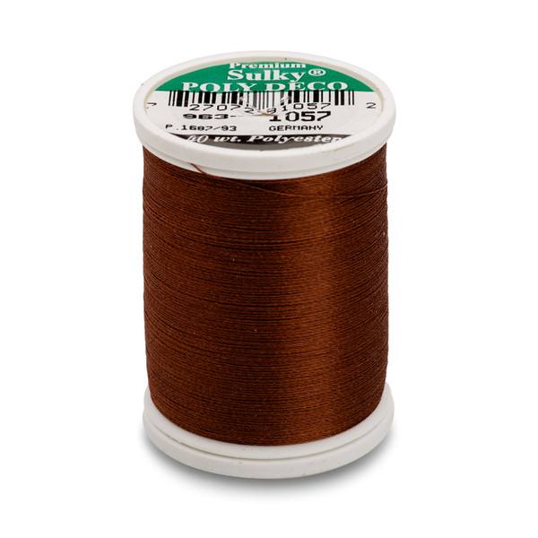 Poly Deco Thread 40 900yds Dark Tawny Tan 1057