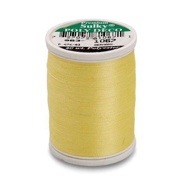 Poly Deco Thread 40 900yds Lemon Yellow 1067