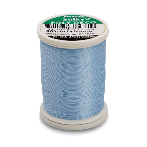 Poly Deco Thread 40 900yds Pale Powder Blue 1074