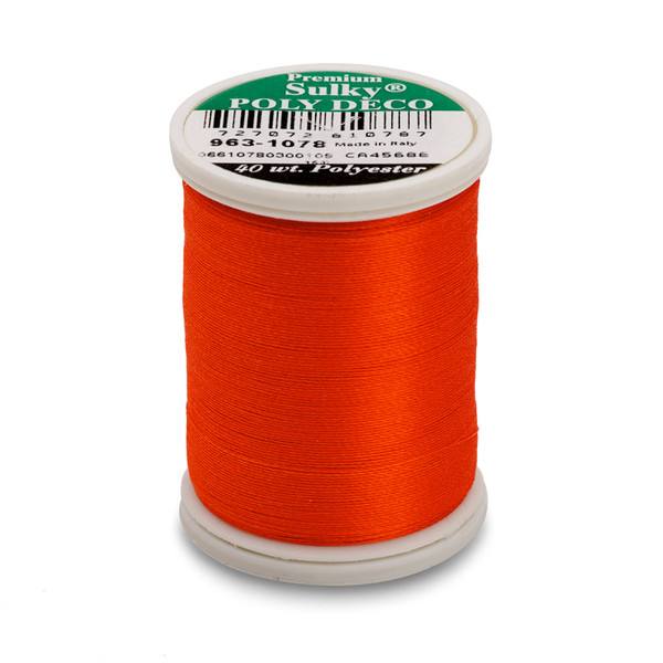 Poly Deco Thread 40 900yds Tangerine 1078