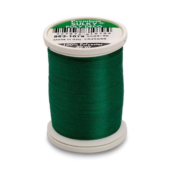 Poly Deco Thread 40 900yds Emerald Green 1079