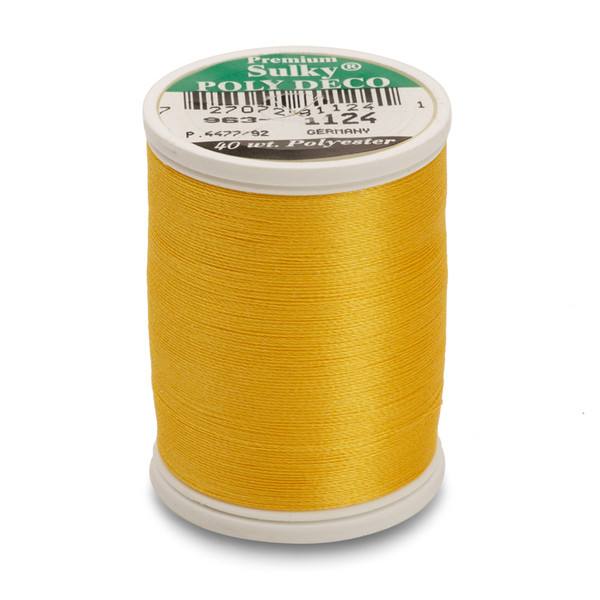 Poly Deco Thread 40 900yds Sun Yellow 1124