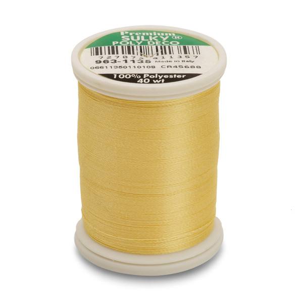 Poly Deco Thread 40 900yds Pastel Yellow 1135
