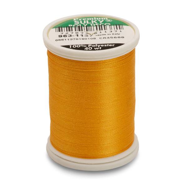 Poly Deco Thread 40 900yds Yellow Orange 1137