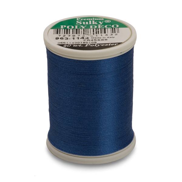 Poly Deco Thread 40 900yds True Blue 1143