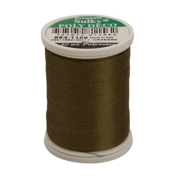 Poly Deco Thread 40 900yds Light Army Green 1156