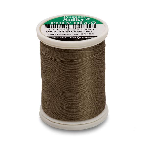 Poly Deco Thread 40 900yds Medium Taupe 1180
