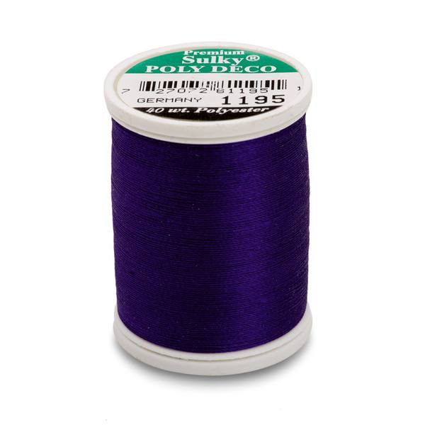 Poly Deco Thread 40 900yds Dark Purple 1195