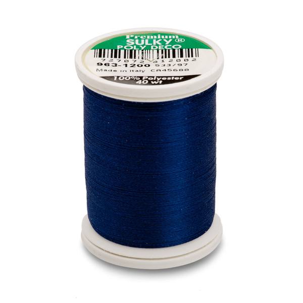 Poly Deco Thread 40 900yds Medium Dark Navy 1200