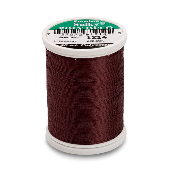 Poly Deco Thread 40 900yds Medium Chestnut 1214
