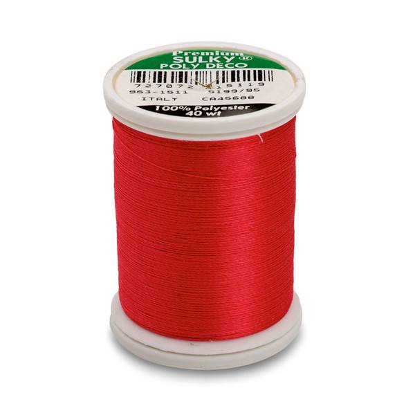 Poly Deco Thread 40 900yds Deep Rose 1511