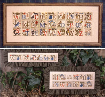 Garden Alphabet (Book 61) - Cross Stitch Pattern