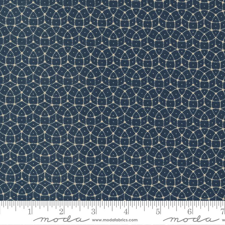 Back To Basics Blueberry - Mosaic Geometrics - Quilt Fabric