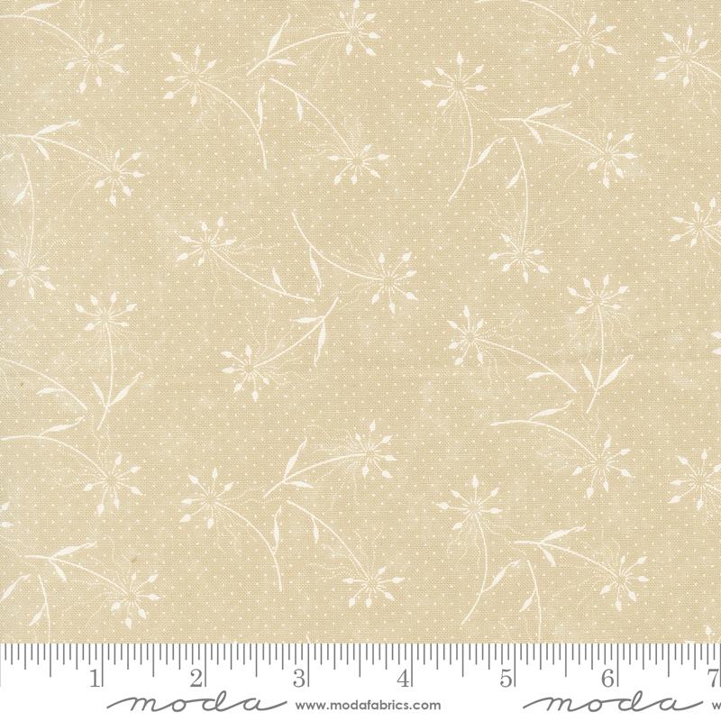 Blackbirds Nest Dandelions - Tan Tonal - Quilt Fabric