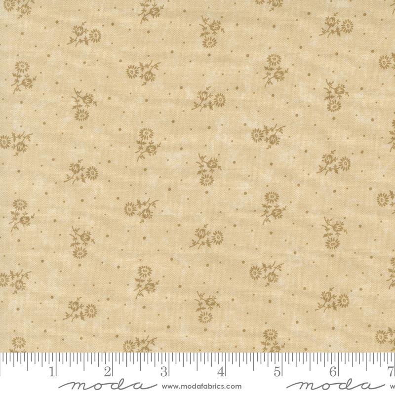Blackbirds Nest Thistle - Tan Tonal - Quilt Fabric