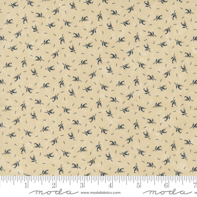 Blackbirds Nest Feathers - Tan - Quilt Fabric