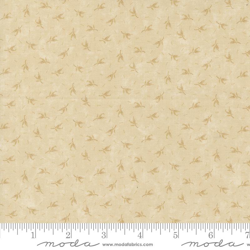 Blackbirds Nest Feathers - Tan Tonal - Quilt Fabric