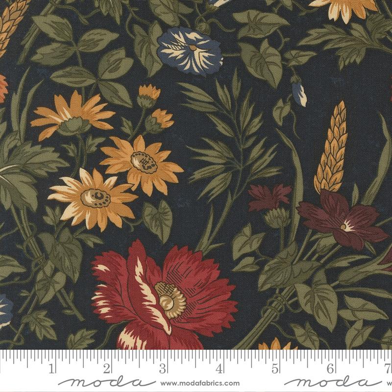 Wheatland Flowers Cornflower - Quilt Fabric
