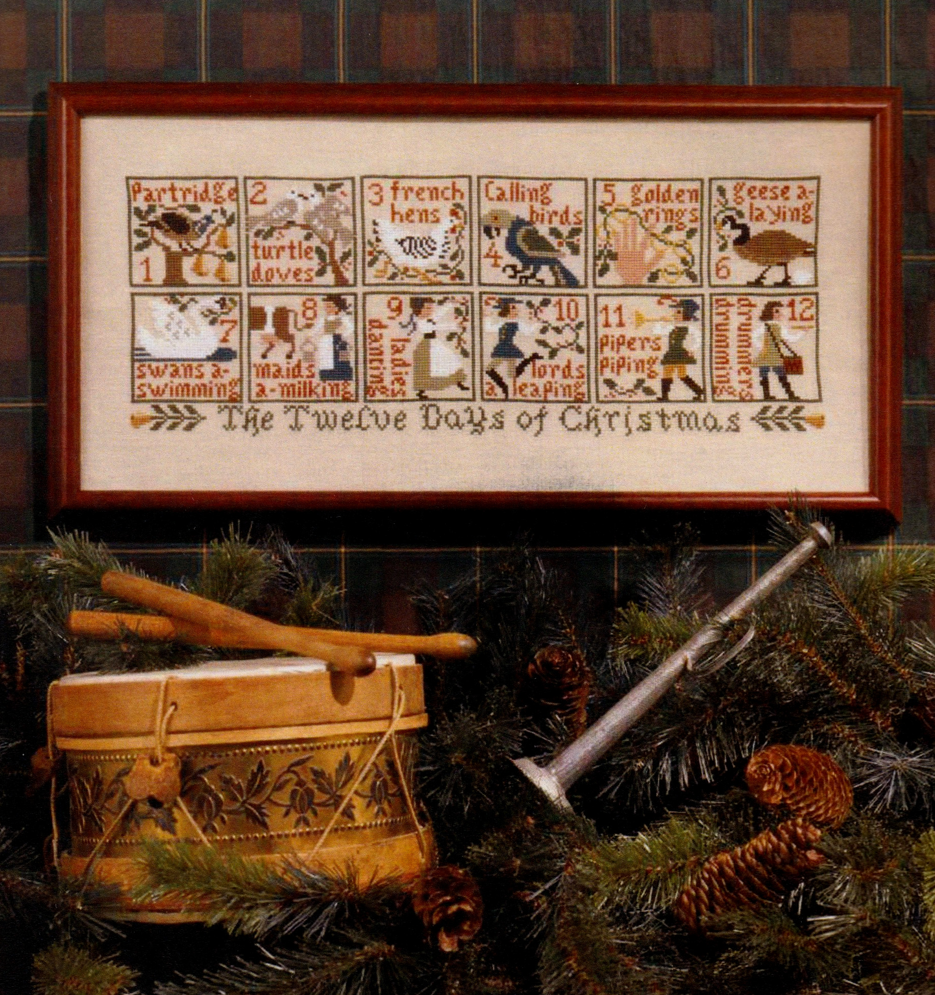 The 12 Days of Christmas (Book 73) - Cross Stitch Pattern