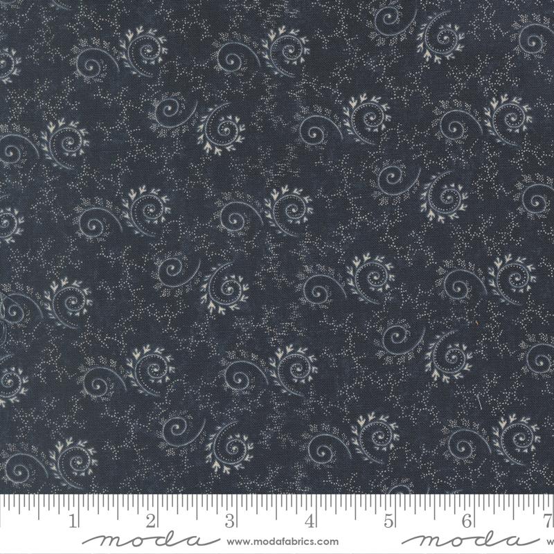 Bluebirds Nest Swirl Blue - Quilt Fabric