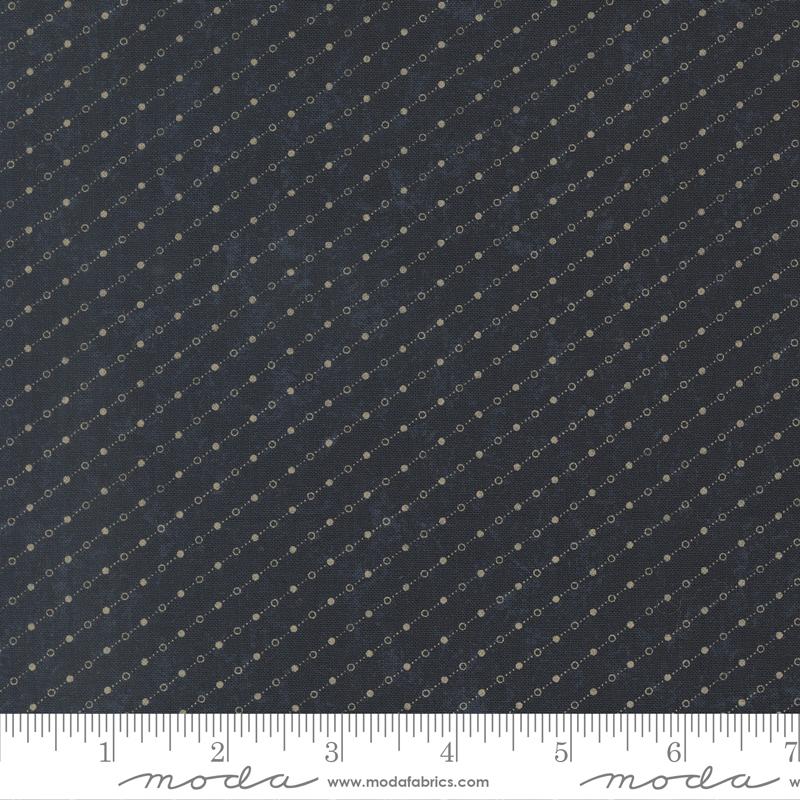 Bluebirds Nest Stripes Blue - Quilt Fabric