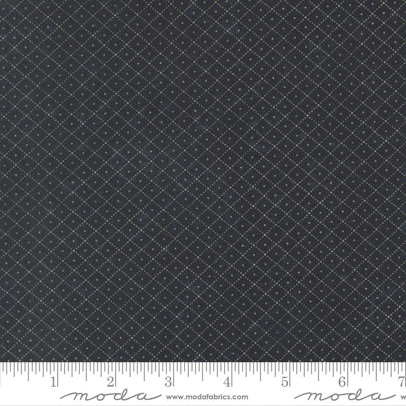 Bluebirds Nest Checker Blue - Quilt Fabric