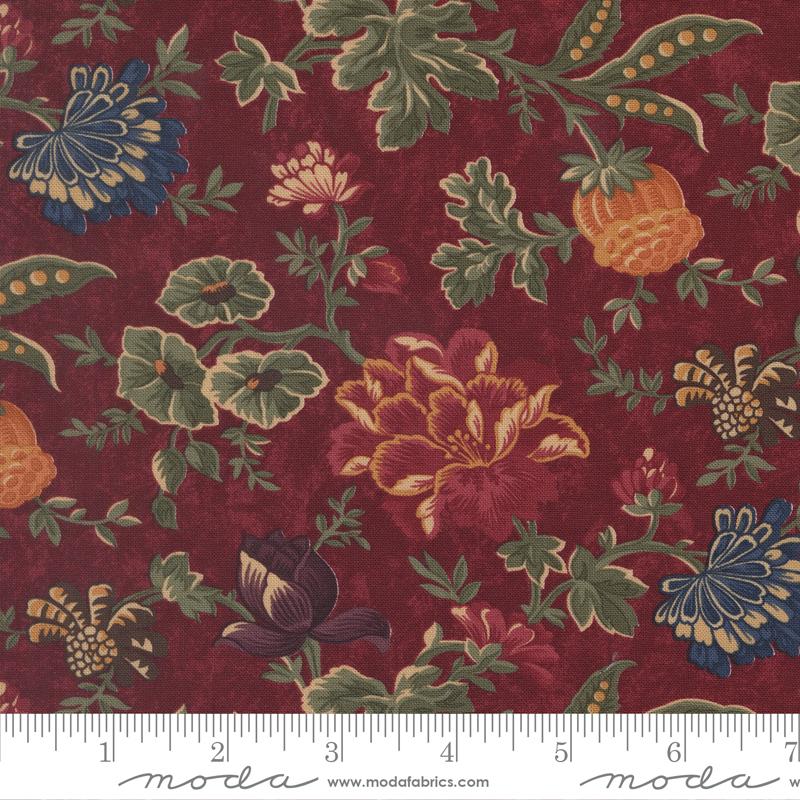 Quail Run Floral Brick - Quilt Fabric