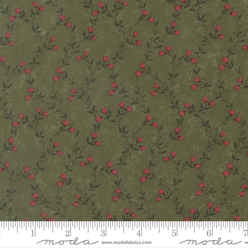 Quail Run Vines Grass - Quilt Fabric