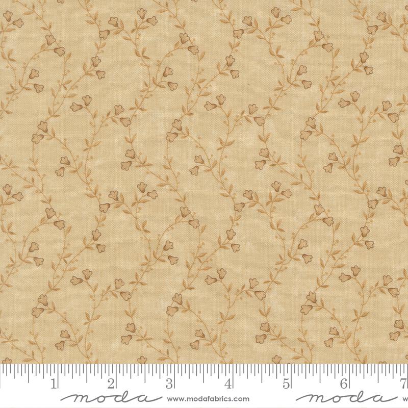 Quail Run Vines Tonal Tan - Quilt Fabric