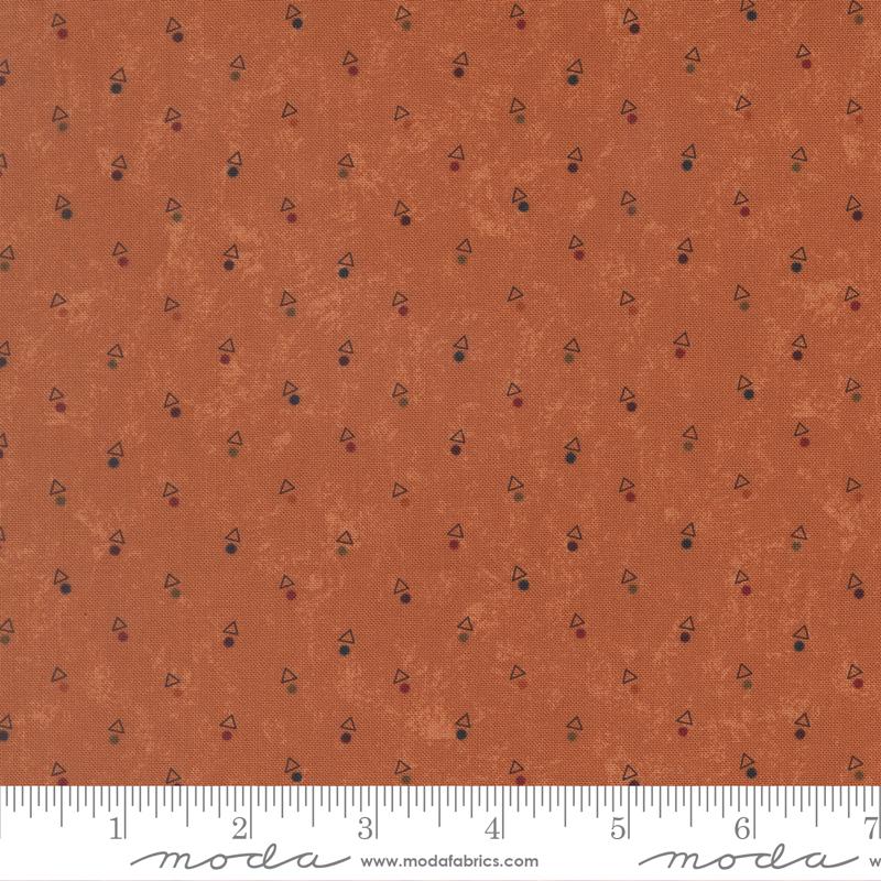 Quail Run Triangle Pumpkin - Quilt Fabric