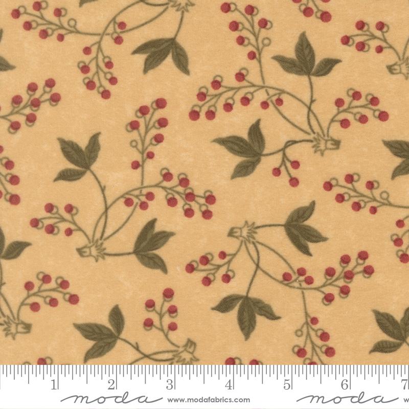 Flannel Season Holly Tan - Quilt Fabric