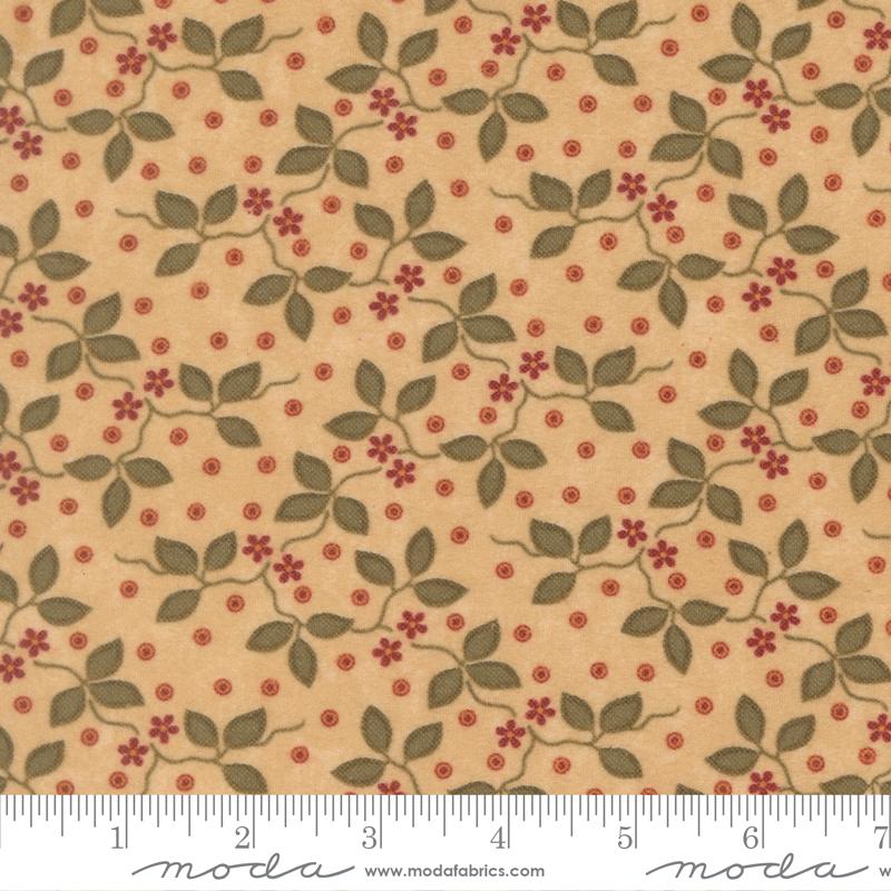 Flannel Season Vines Tan - Quilt Fabric