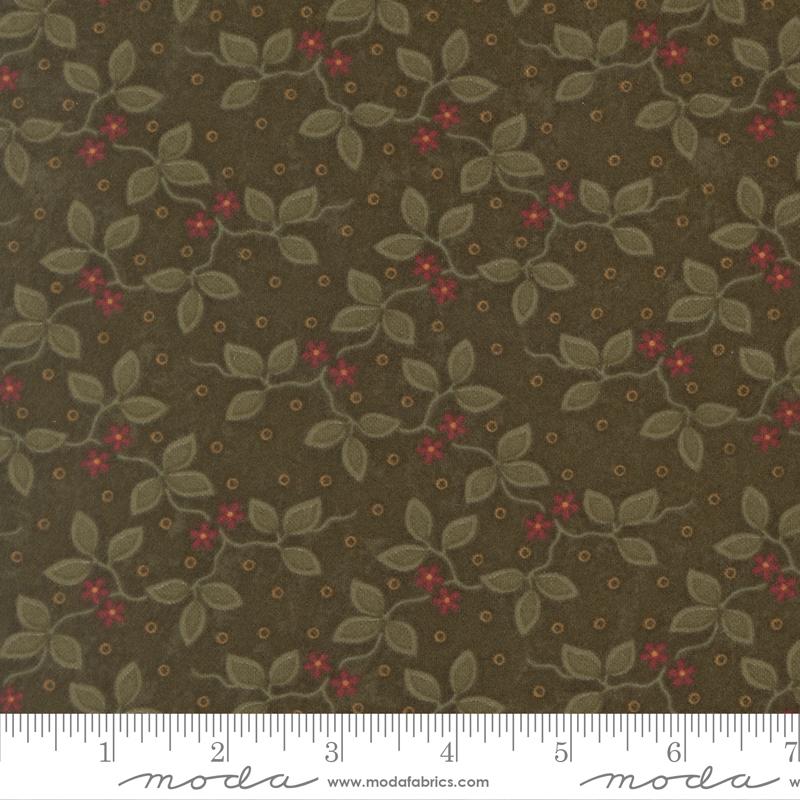 Flannel Season Vines Grass - Quilt Fabric