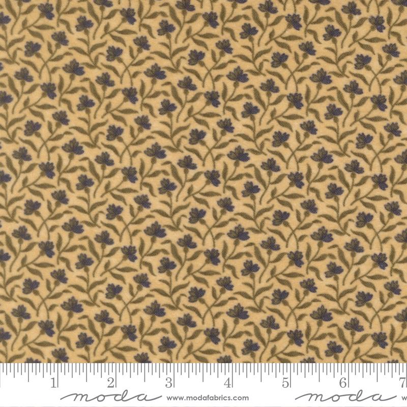 Flannel Season Flower Tan - Quilt Fabric