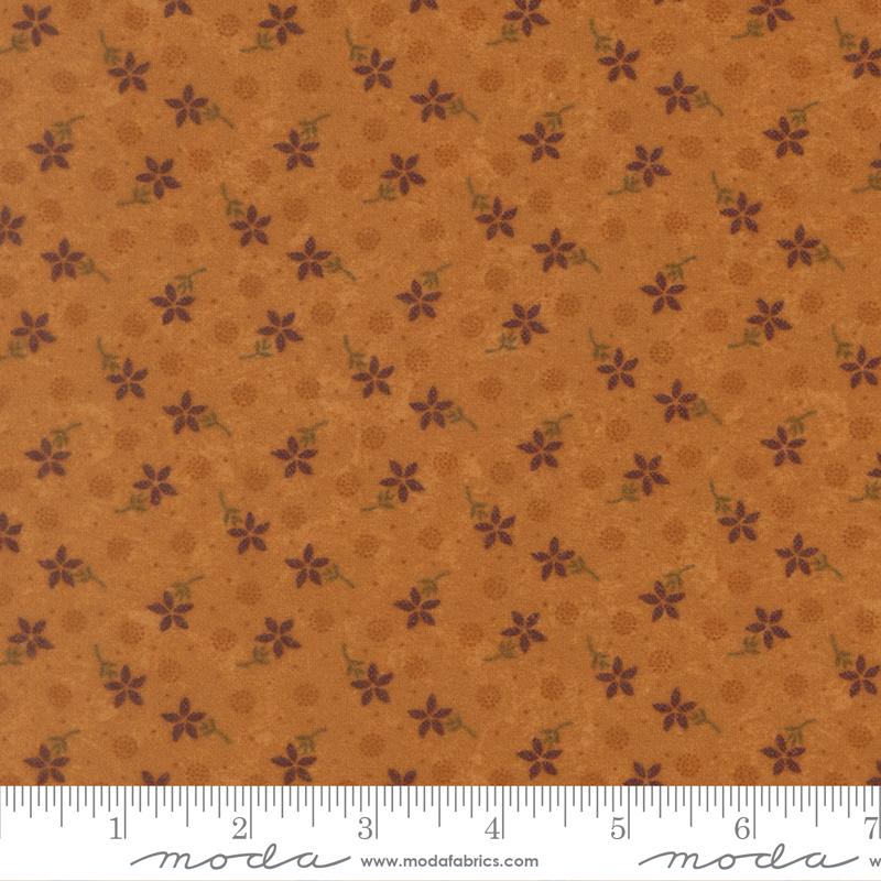 Flannel Season Dotted Floral Moonglow - Quilt Fabric