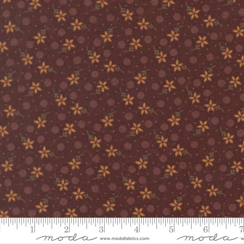 Flannel Season Dotted Floral Pansy - Quilt Fabric