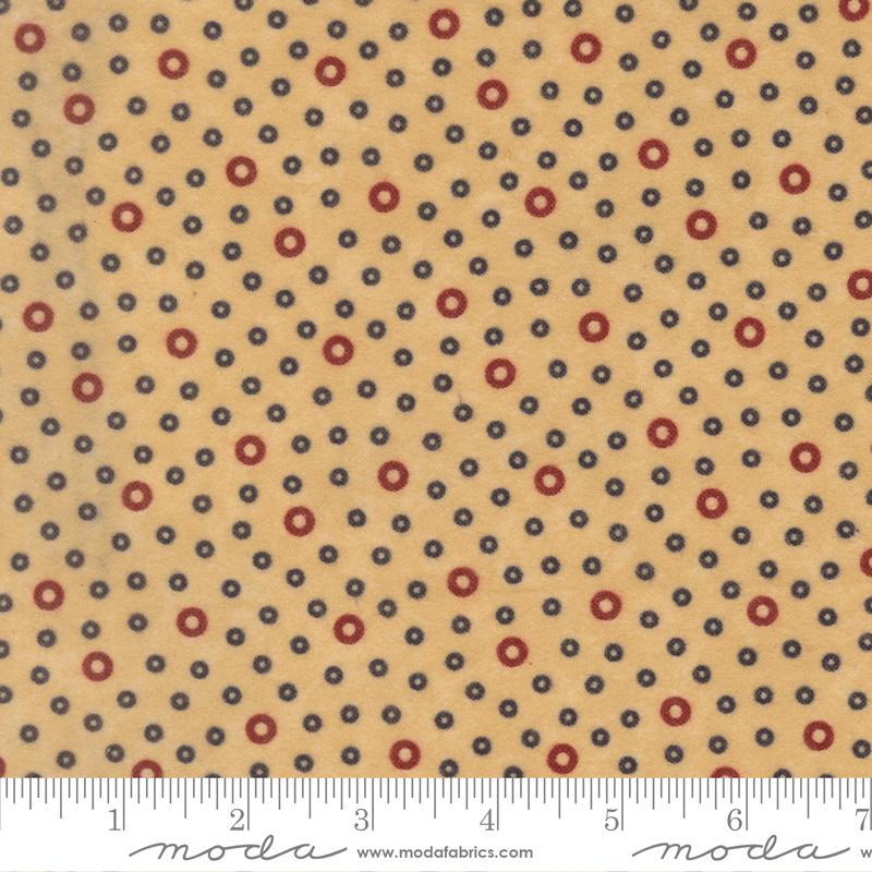 Flannel Season Dots Tan - Quilt Fabric