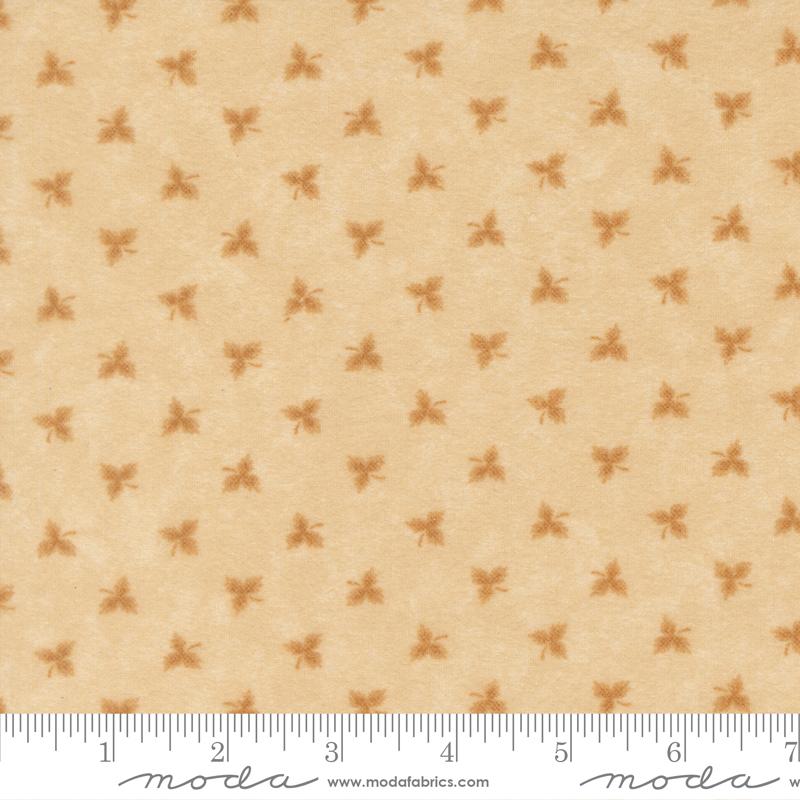 Flannel Season Leaves Tan Tonal - Quilt Fabric