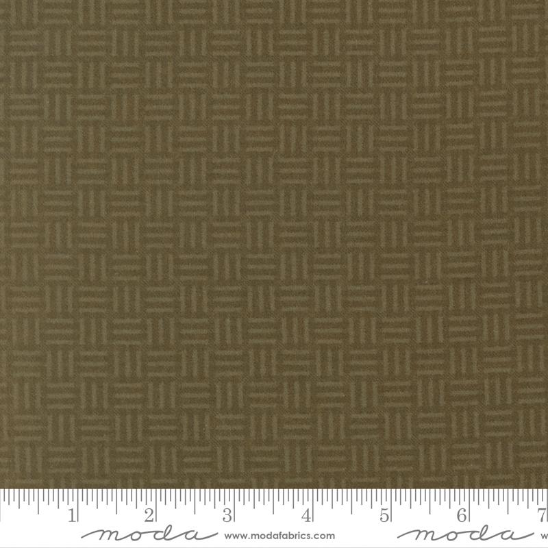 Flannel Season Basket Grass - Quilt Fabric
