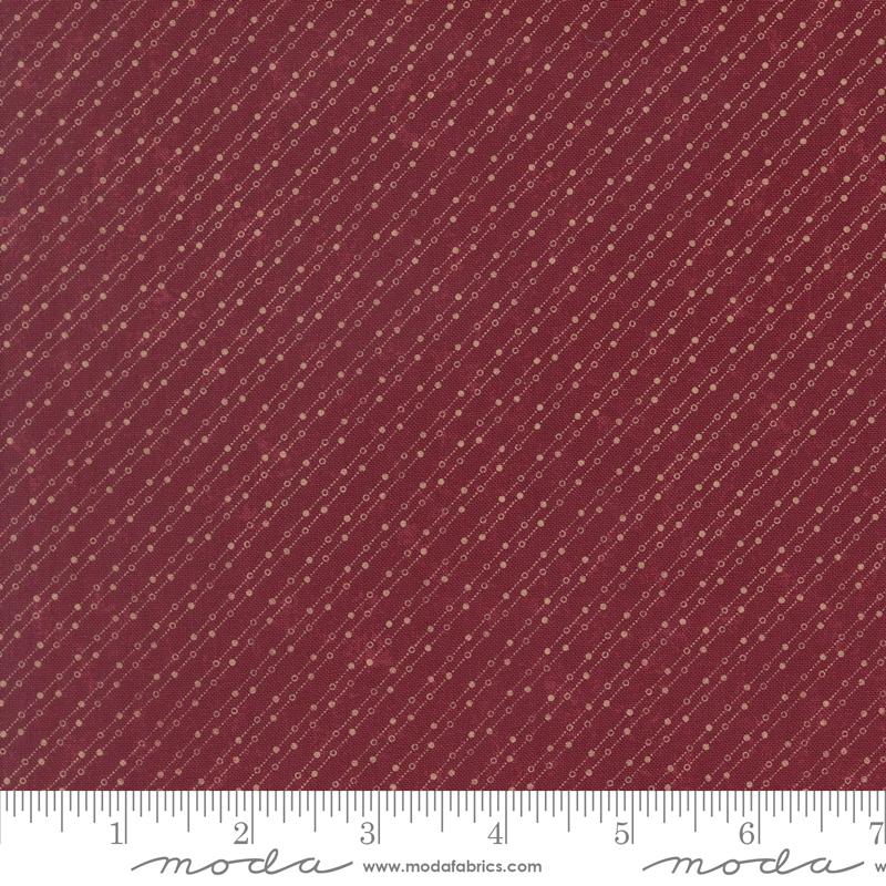 Honeysuckle Farm Striped Rose - Quilt Fabric, zoomed in. Select this picture to zoom back out.