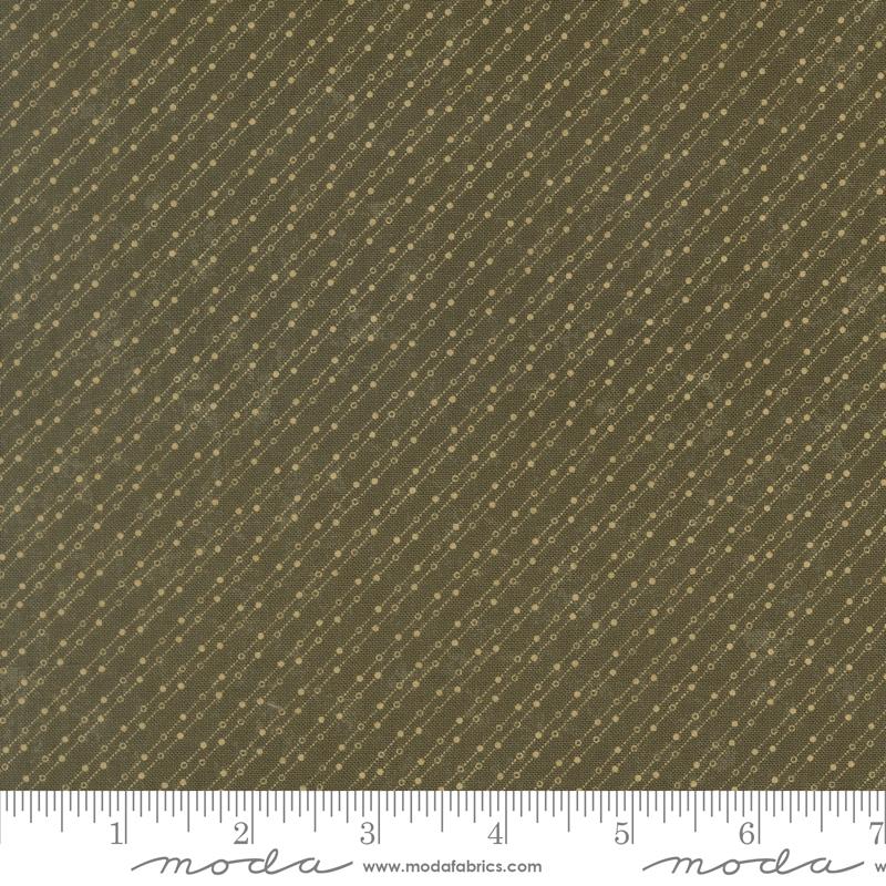 Honeysuckle Farm Striped Leaf - Quilt Fabric, zoomed in. Select this picture to zoom back out.