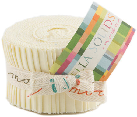 Snow Bella Solids - Junior Jelly Roll